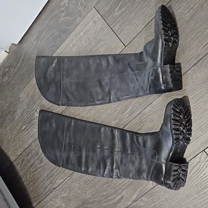 Marc Jacob's over the knee black leather boots